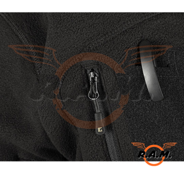 Fleece Hoodie Milvago, schwarz