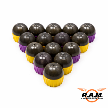 First-Strike Sniper 46er Pack, SMOKE/PURPLE/ORANGE + SMOKE/YELLOW/YELLOW