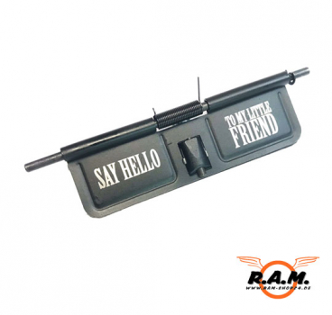 Dust Cover für M4 AEG Airsoft "SAY HELLO TO MY LITTLE FRIEND" Hello Friends Dust Cover