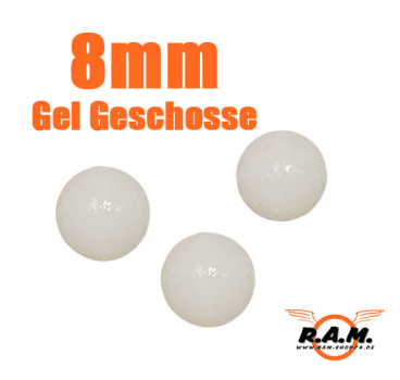 10.000 Schuss 8mm Gel Blaster Munition **Weiss / Klar**