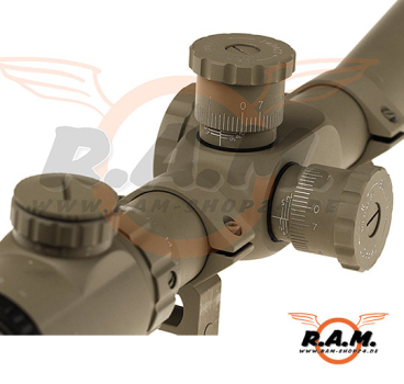 8-32 x 50 E-SF Sniper Rifle Scope Dark Earth