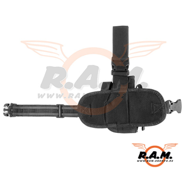 Dropleg Holster für Linkshänder, schwarz  (Invader Gear)