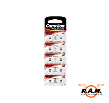 Camelion AG0 Knopfzelle 1,5V, 9mAh, Ø 5,8 x 2,25 mm 10 Stück