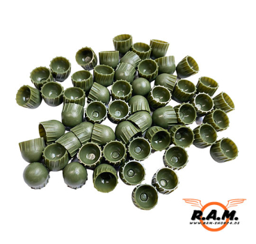 BALLISTIC TARGET ROUNDS OLIV cal. 0.68 von HARDCORE ASSAULT **NEUHEIT**