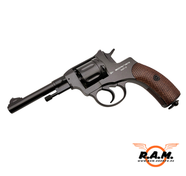 Borner NGT CO₂ Revolver 4,5 mm Diabolo – Vollmetall, 7 Schuss, Schwarz