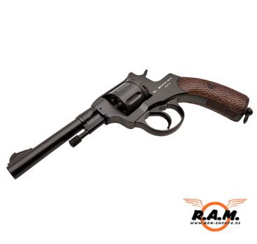 Preview: Borner NGT CO₂ Revolver 4,5 mm Diabolo – Vollmetall, 7 Schuss, Schwarz