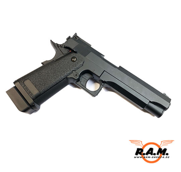 Preview: Softairpistole Cyma CM128 AEP, schwarz (0,5 J) ab 14 Jahren (M1911)