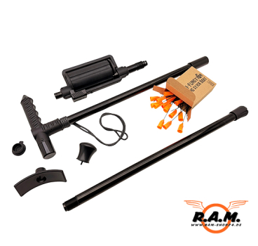 Preview: GoGun Dart Hiker komplettset inkl. Pfeile Cal.50 / 12,7 mm Blasrohr & Wanderstock