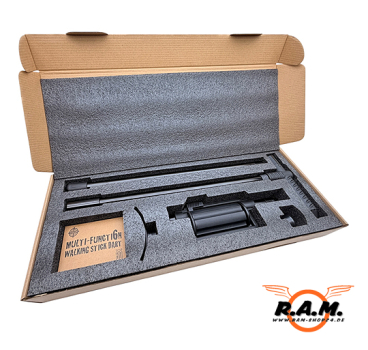 Preview: GoGun Dart Hiker komplettset inkl. Pfeile Cal.50 / 12,7 mm Blasrohr & Wanderstock