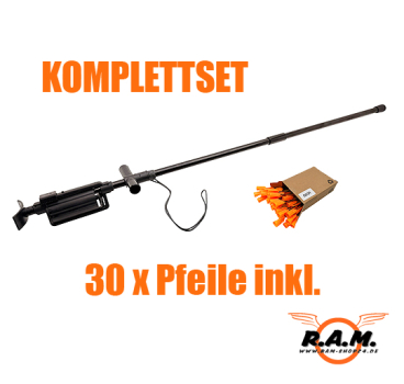 GoGun Dart Hiker komplettset inkl. Pfeile Cal.50 / 12,7 mm Blasrohr & Wanderstock