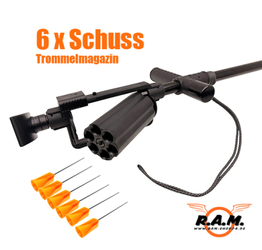 GoGun Dart Hiker komplettset inkl. Pfeile Cal.50 / 12,7 mm Blasrohr & Wanderstock