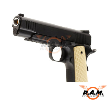 WE Desert Warrior 5.1 Full Metal, GBB, schwarz
