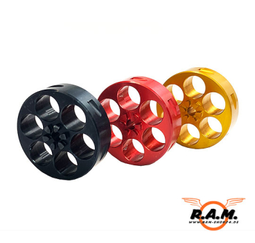 HDR50 Alu Tuning Trommel 3er Set Limited Edition Schwarz Rot Gold cal. 0.50