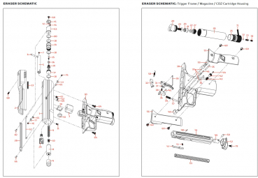 Kingman Eraser / Chaser Ersatzteil Nr. KTP0097 Chaser Cocking Slide Screw