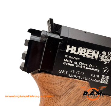 Preview: SOLIDCORE Huben GK1 Schaftadapter / Stockadapter / Mount - Picatinny / 21mm ALU7075