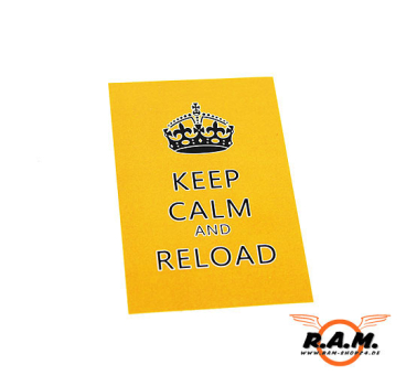 MAGFED Aufkleber "KEEP CALM AND RELOAD" 1 Stück