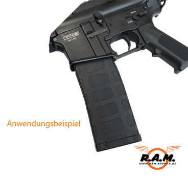 Magazin 14 Schuss TM4 / Hk416 im MAGPUL STYLE Anti Slip Design
