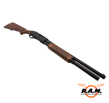 STEEL DEFENDER .68 CO2 Paintball & Heimverteidigung – Pump-Action Schrotflinte 7 Schuss "High Grip"