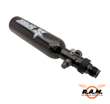 Preview: MILSIG HPA Flasche 0,21 Liter (13ci) mit ON/OFF-Regulator – 3000 PSI / 1100 PSI