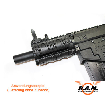 SOLIDCORE - Rubber Rail Cover, 12 Stück, schwarz