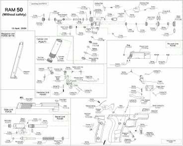 Feder für RAM X50 /P226 original APS #P2210