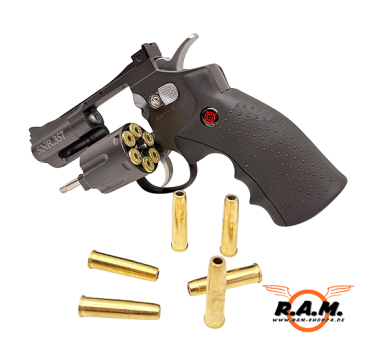 Preview: Crosman SNR357 CO₂ Revolver 4,5 mm / .177 – Full Metal, Dual Ammo
