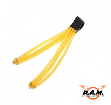 RAM Steinschleuder Ersatzgummi Gelb (Deluxe 6 Züge)