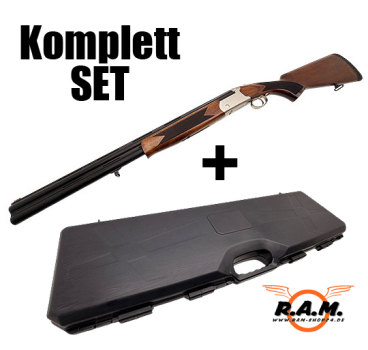 STEEL HUNTER Bockdoppelflinte – "Edelstahl (Silber) Ausführung" cal. 0.68