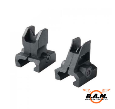 Front & Rear Sight für Standard 21mm Schienen, schwarz