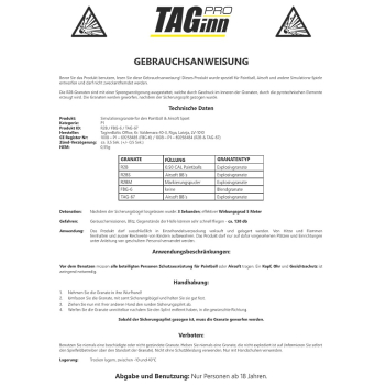 Taginn FBG-4 2.0 Flashbang / Soundflash Handgranate
