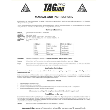 Taginn FBG-4 2.0 Flashbang / Soundflash Handgranate