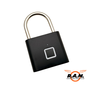 Vorhängeschloss / Waffenkofferschloss mit Fingerabdruck – USB-aufladbar