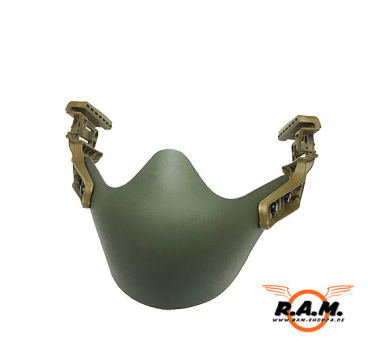 Mundschutz Typ II in Oliv für Warrior Helmsystem