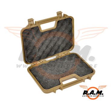Pistolenkoffer Pistol HardCase desert, abschließbar