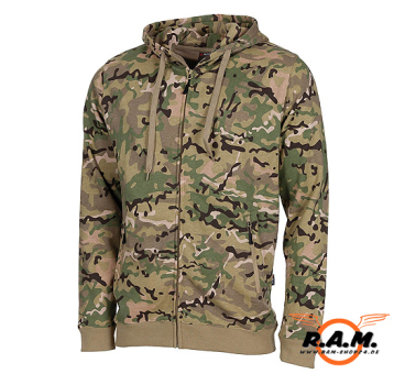 Hoodie / Kapuzenjacke mit Zipper, Camo
