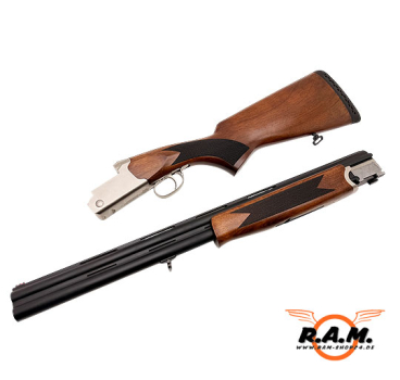 STEEL HUNTER Bockdoppelflinte – "Edelstahl (Silber) Ausführung" cal. 0.68