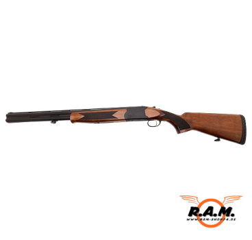 Preview: STEEL HUNTER Bockdoppelflinte – "schwarze / black finish" Ausführung" cal. 0.68