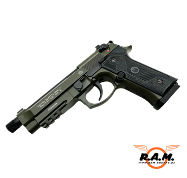 **IWA NEUHEIT** CO2 Luftpistole Beretta Mod. M9A3 FM, 4,5mm (.177) BB, grün-schwarz