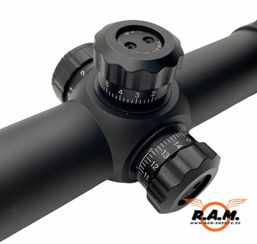 1-4x24 Sniper Mil-Dot Tactical Scope Black
