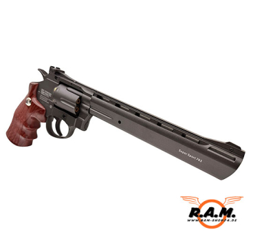 Preview: Borner Super Sport 703 CO₂ Revolver 4,5 mm BB – Vollmetall mit 6-Schuss-Trommel