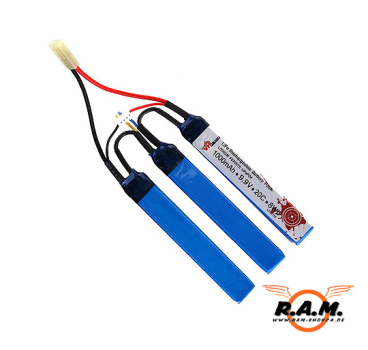 VP Professional - LiFe P04 Rechargeable Battery Pack, 1000mAh, 9.9V, 20C, 8Wh, triple