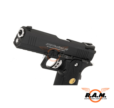 WE Softairpistole Hi-Capa 4.3 OPS Full Metal GBB, schwarz