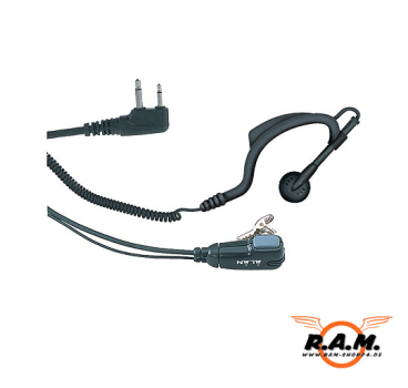MA 21-L Clip-Mikrofon/Ohrhörer Duoklinke-  90 Grad Stecker (L-Type)