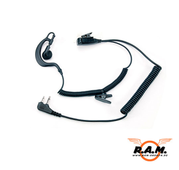 A21M, Clip-Mikrofon/Ohrhörer Duoklinke L-Stecker