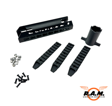 CAM870 7" Key Mode Frontgriff Set, schwarz