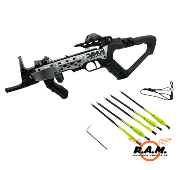 Barnett Demun Tri Strike Compact Repetier- Pistolenarmbrust inkl. Pfeile