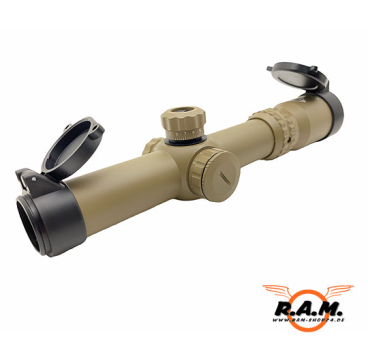 1-4x24 Sniper Mil-Dot Tactical Scope Desert