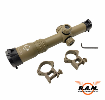 1-4x24 Sniper Mil-Dot Tactical Scope Desert