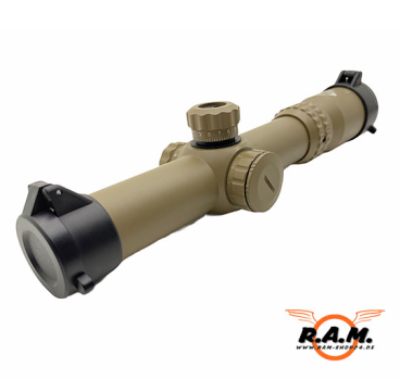 1-4x24 Sniper Mil-Dot Tactical Scope Desert
