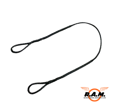 Preview: SOLIDCORE Dyneema PRO Tuning Sehne schwarz "HEAVY DUTY 4mm", handgemacht für Sobek & Alligator Man Kung